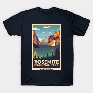 A Vintage Travel Art of the Yosemite National Park - California - US T-Shirt
